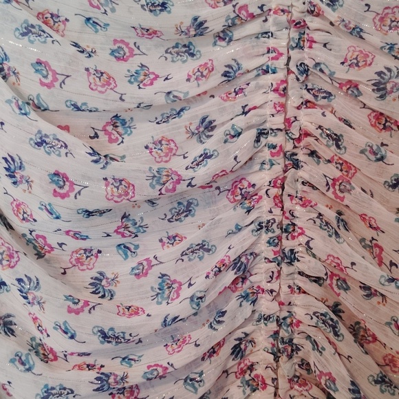 Zara Strapless Dress  Halter Neck Ruffle Dress Size Small - Picture 7 of 16